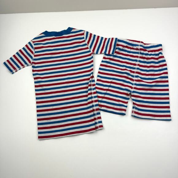 Hanna Andersson Organic Red White & Blue Striped Pajama Set - Picture 9 of 9